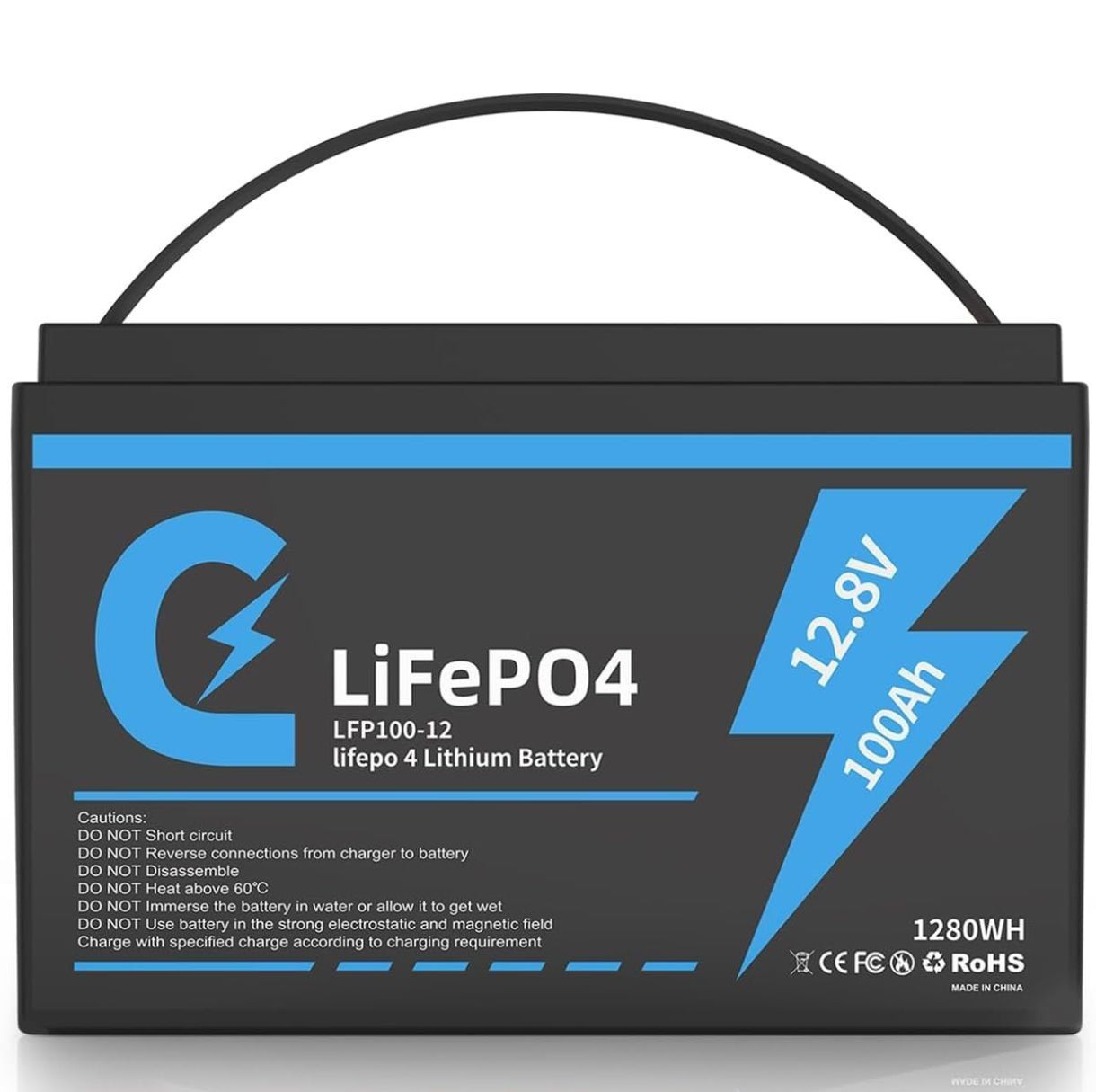 Акумулятор LiFePO4 12.8V 100Ah літій-залізо-фосфат