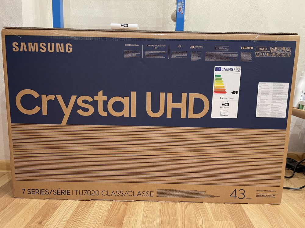 Samsung Crystal UHD. 7 series. TU7020 class. 43/108см