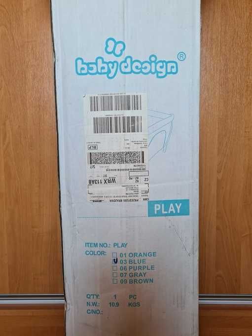 Baby Design PLAY Kojec dla dziecka - używany + 4 uchwyty