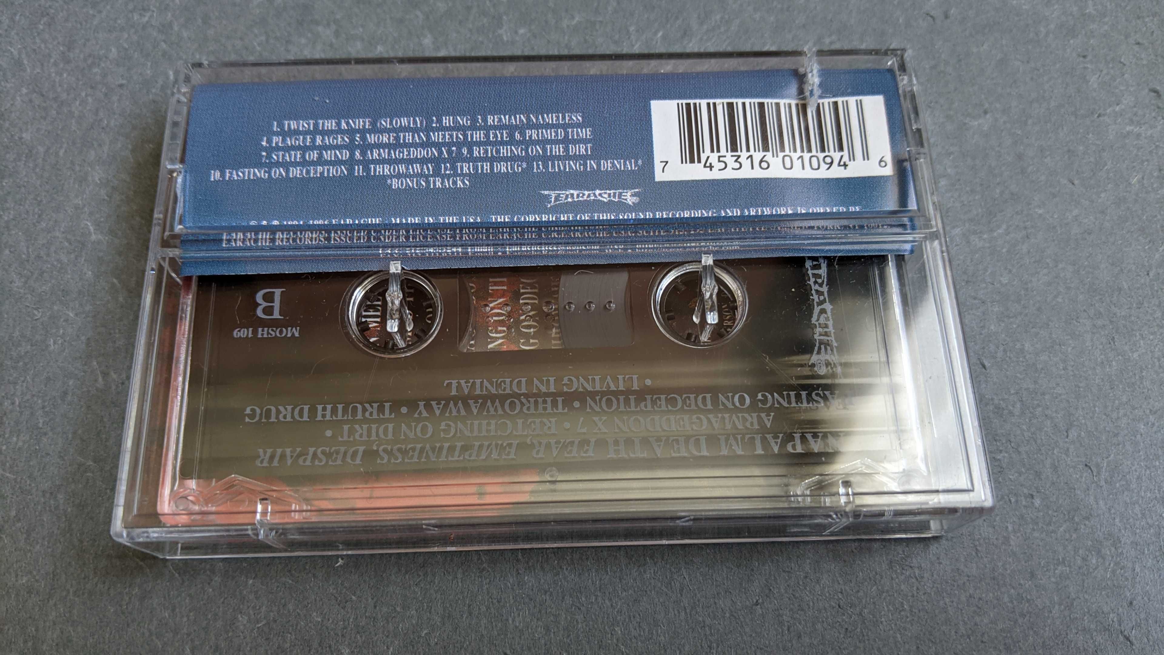 Napalm Death – Fear, Emptiness, Despair (Repress) аудіокасета