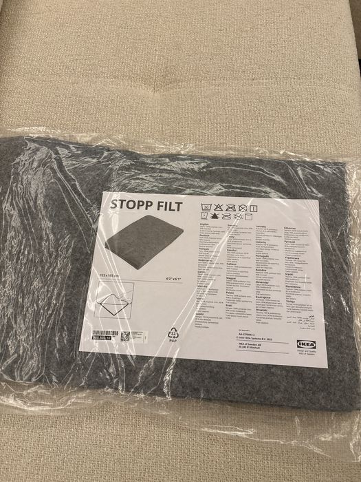 STOPP FILT Antypoślizgowa podkładka pod dywan, 123x185 cm