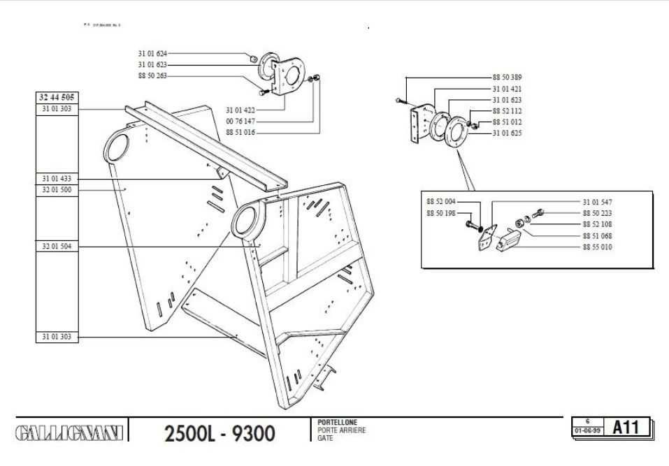 Katalog części Prasa Gallignani 2500