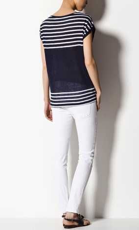 Camisola 100%linho riscas Massimo Dutti