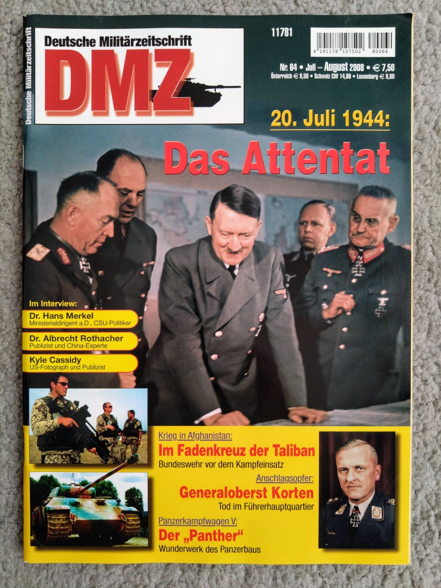 DMZ Deutsche Militarzeitschrift - 2008 rok 4 sztuki.