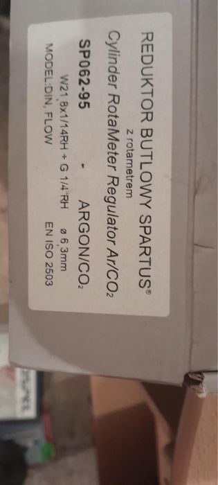 Reduktor butlowy Spartus z ratometrem Argon-co2 (nowe)