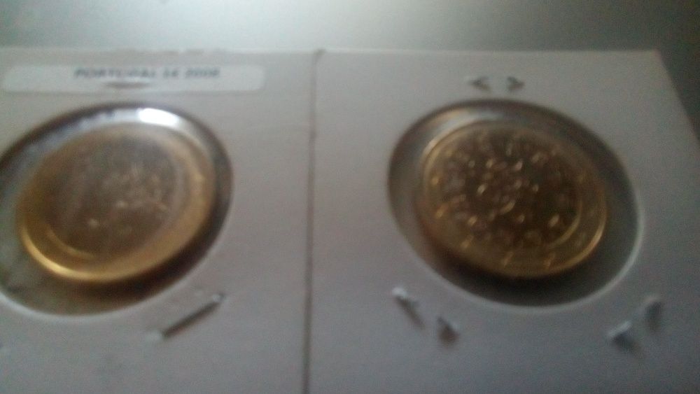1 moeda com erro mapa antigo Portugal 2008 1€ UNC