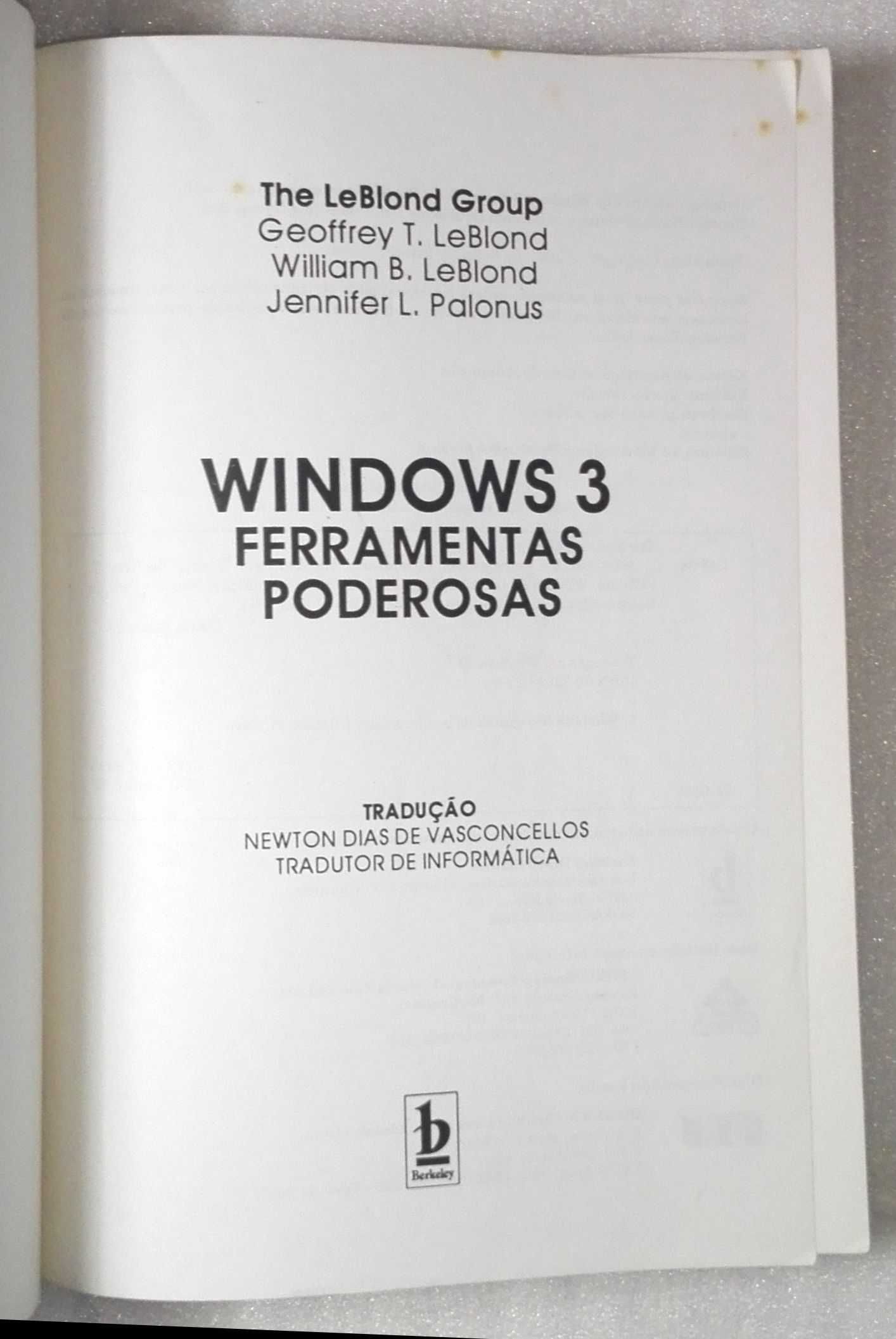 Livro Windows 3 - Ferramentas Poderosas