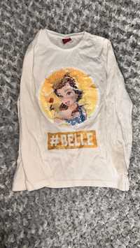 Bawełniana bluzka bella dla dziewczynki 140 cm cekiny