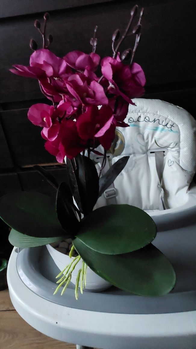 Nowy różowy storczyk sztuczny kwiat storczyki orchidea