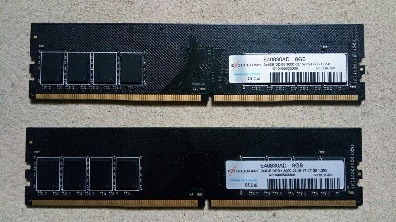 Оперативна пам'ять DDR4 8 Gb (2x4 Gb) 3000 MHz, CL-15