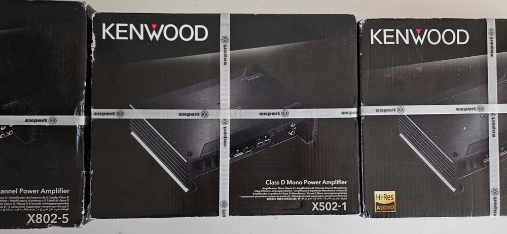 Wzmacniacze Kenwood X802-5 monoblock Kenwood X502-1  Kenwood X302-4