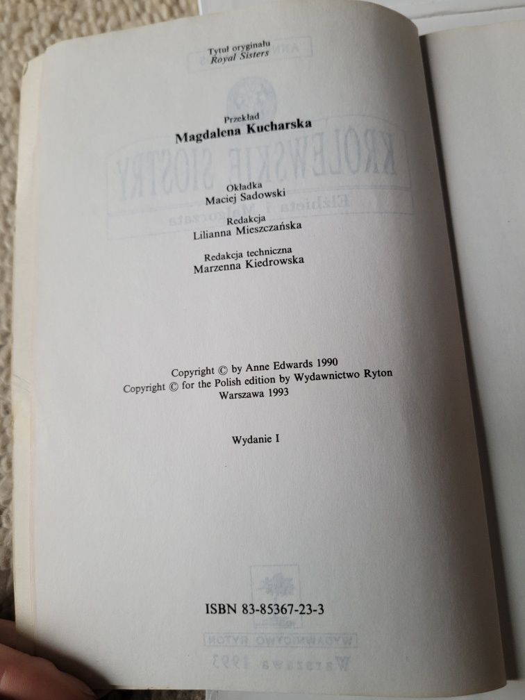 Anne Edwards Królewskie siostry książka