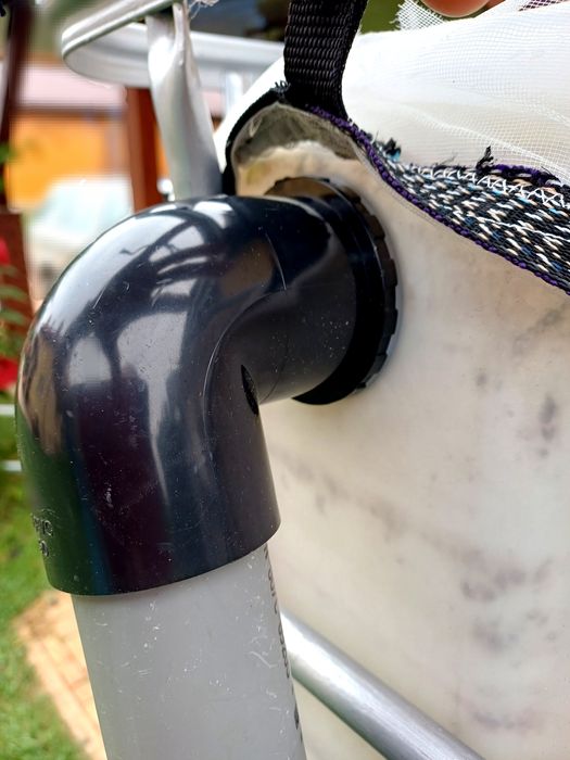 MAUZER - kolano odpływowe/przelewowe PVC-U ø 50 mm dokręcane z uszczel