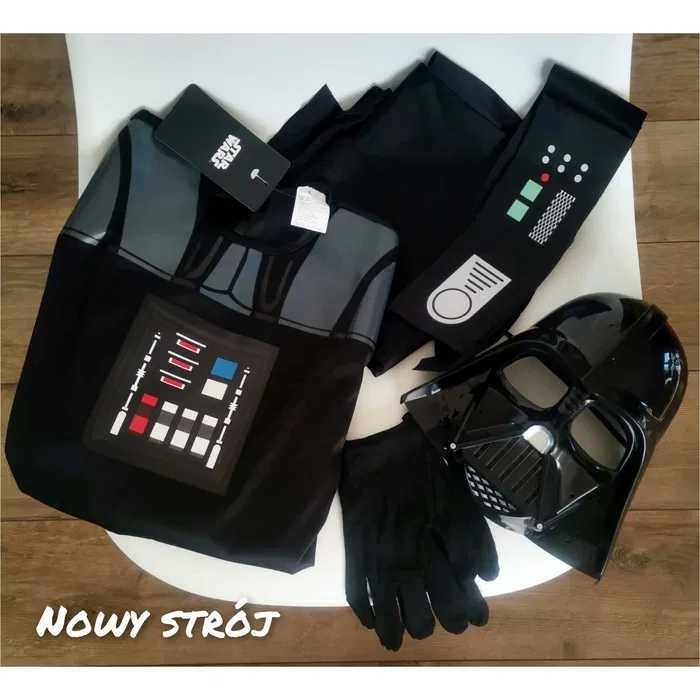 Nowy strój 128 przebranie Star wars kostium Lord Vader