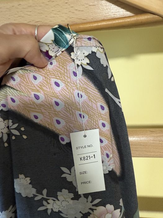 Szlafrok silky, wzor orientalny