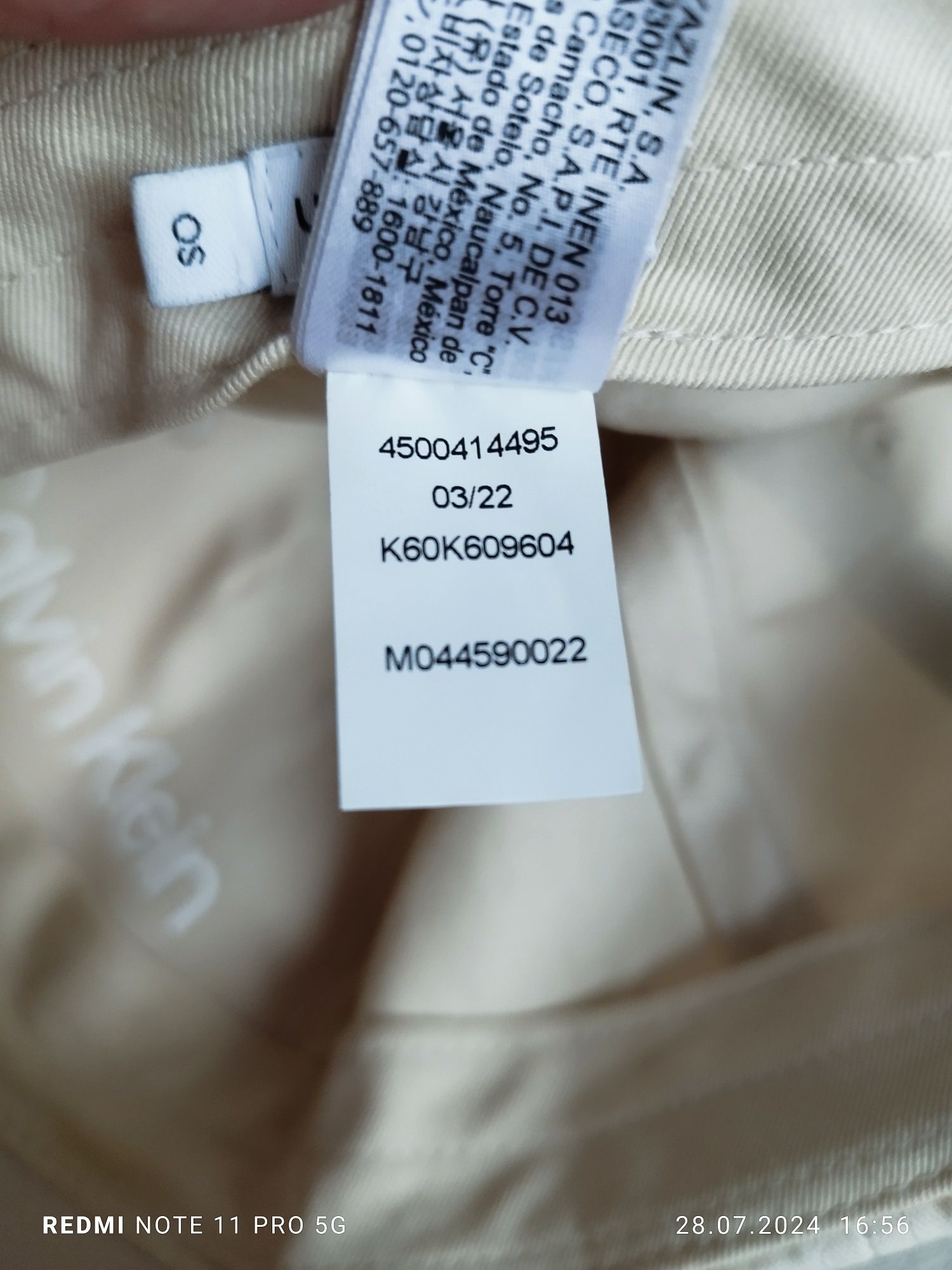 Czapka z daszkiem Calvin Klein