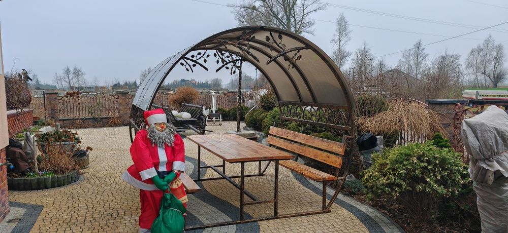 Altana ogrodowa z metalu duza