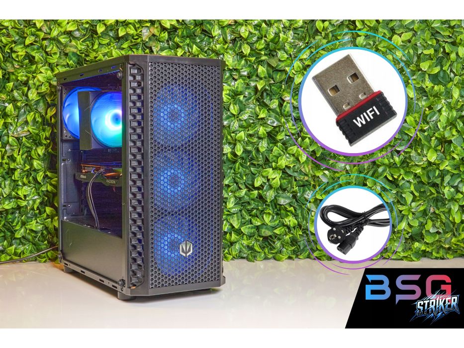 komputer gamingowy bsg striker v9 amd ryzen 5 16gb 1tbssd rx6600 win11