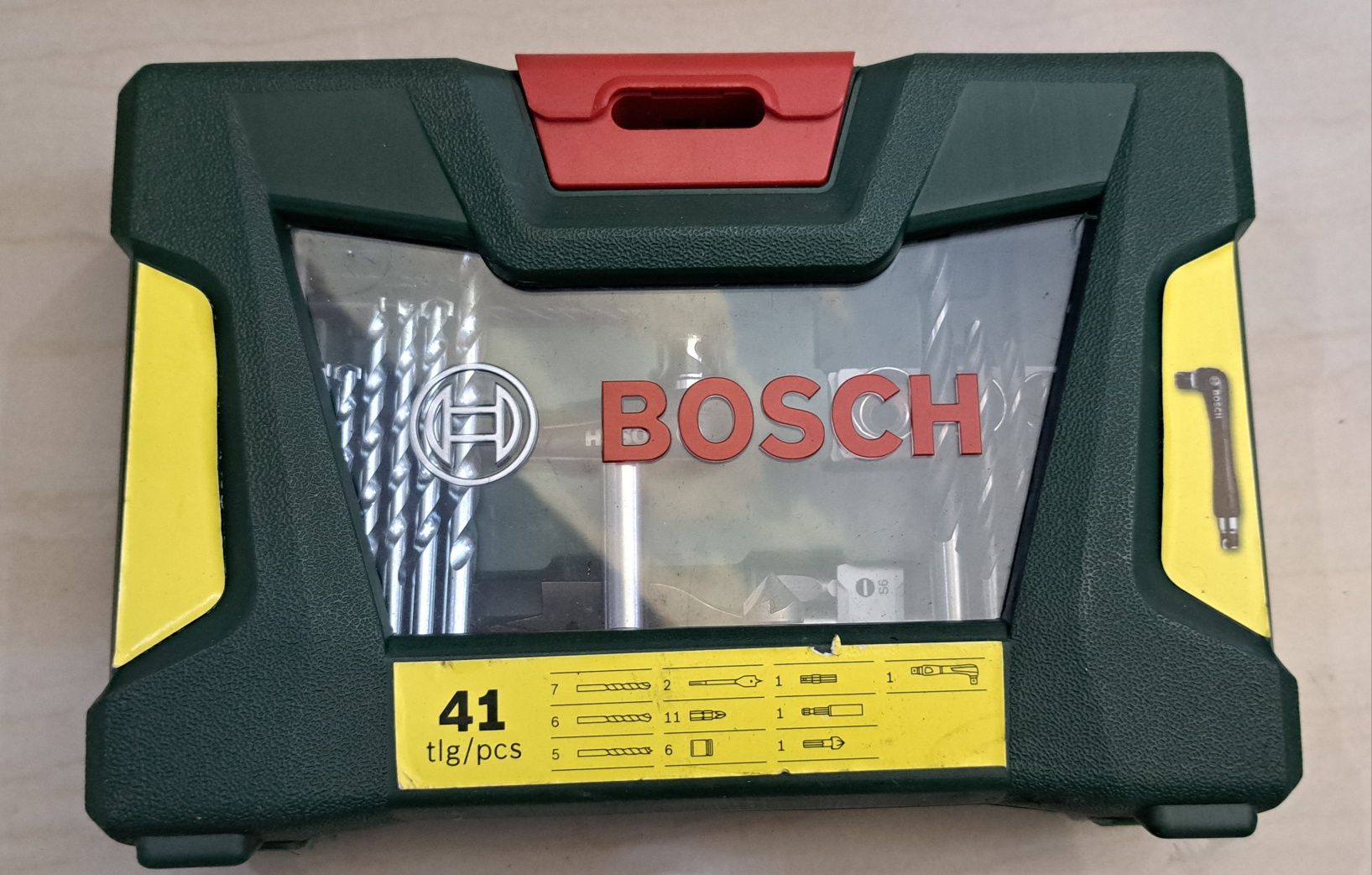 BOSCH zestaw wiertła bity nasadki 41 el