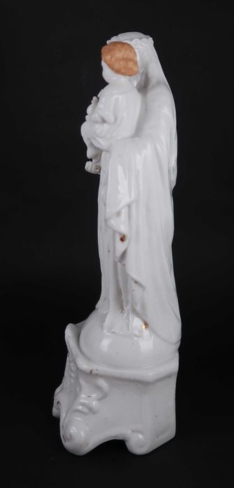 Escultura Vieux Paris - Virgem Maria com o Menino jesus - 31.5 cm