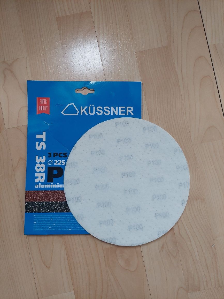 Kussner papier ścierny P100, 225mm, na rzepy, x 1szt.