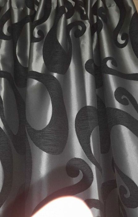 Materiał tapicerski czarnosiwy