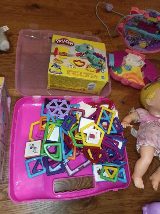 Zestaw 12 zabawek: Żółwingo, Playdoh, Fingerling Unicorn...