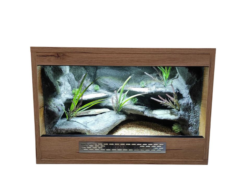 Terrarium pustynne nr746 60/40/40 dla gekona lamparciego DOSTĘPNE