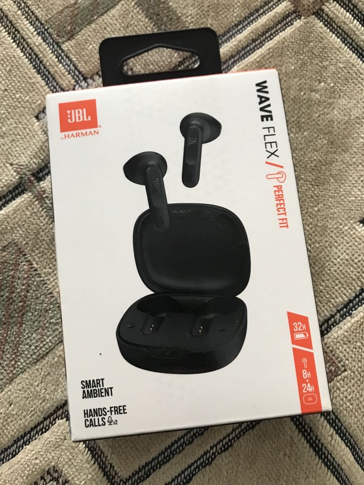 Коробка від навушників JBL Wave flex perfect fit