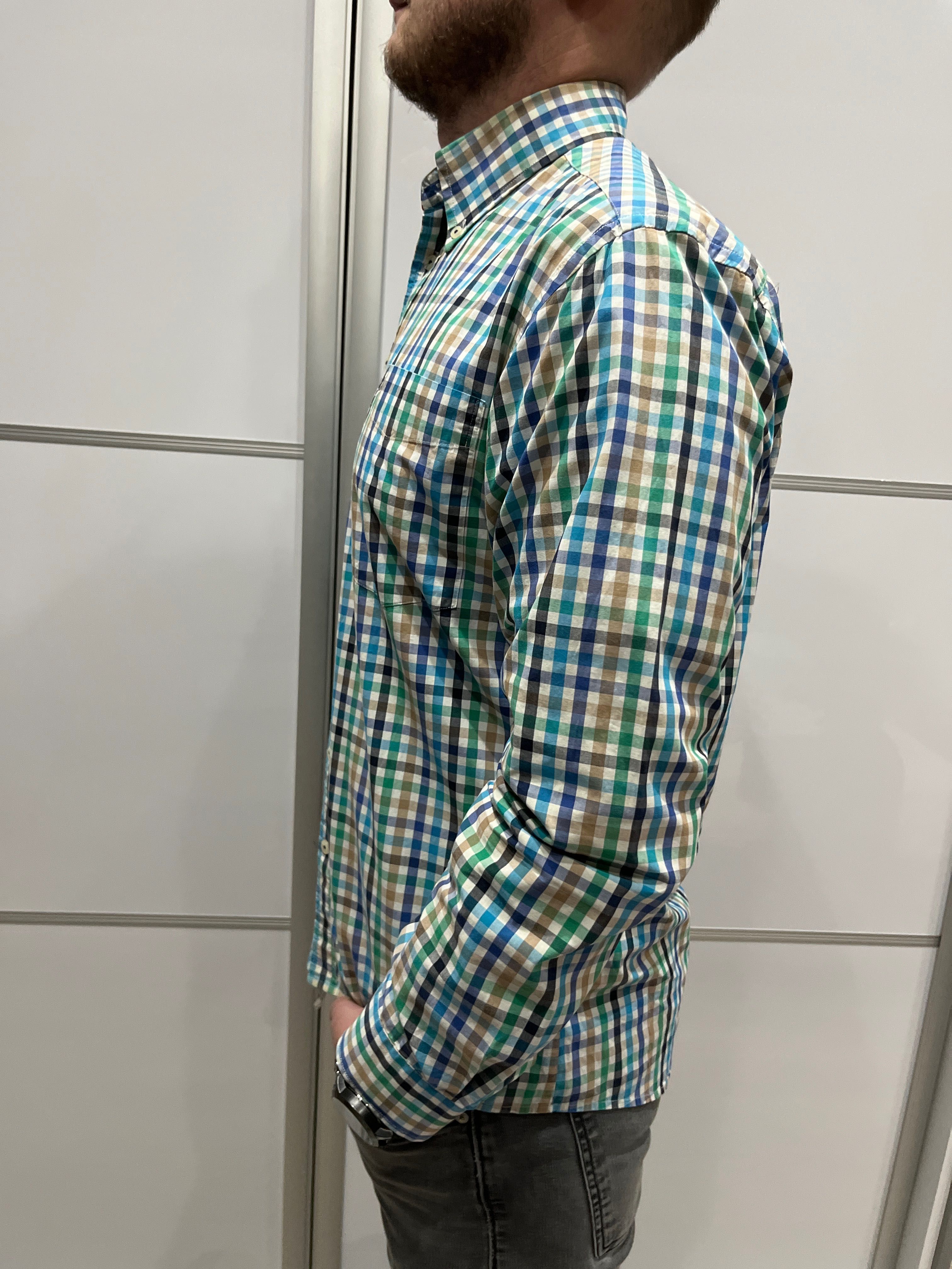 Koszula Męska Paul R Smith Krata Bawełna Slim Fit S