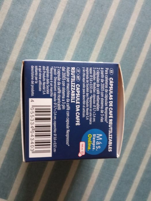 Cápsula café reutilizável inox nova