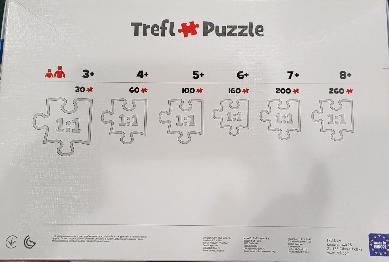 Treffl puzzle dla dziecka. Kraina lodu