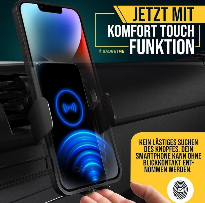 Gadgetme 15W Uchwyt samochodowy na telefon komórkowy z ładowarką