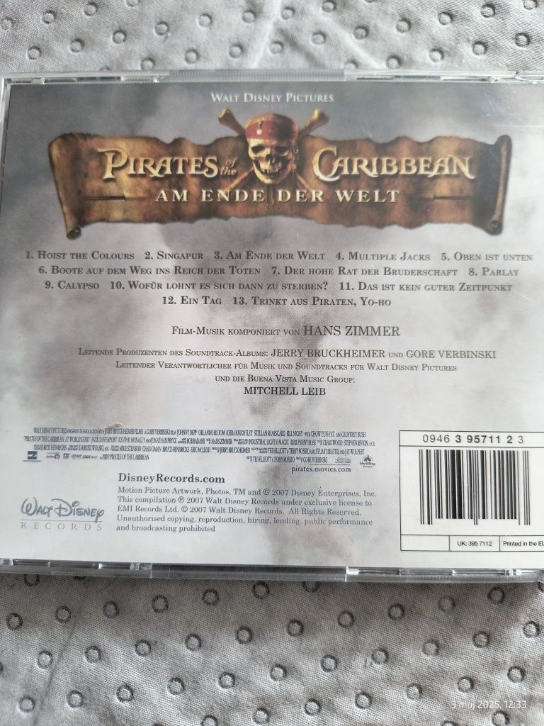 Pirates of the Caribbean Hans Zimmer  CD
