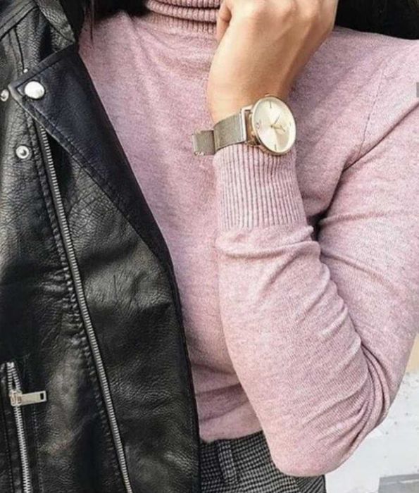 Жіночий гольф з ангори з гудзиками на рукавах, розмір м