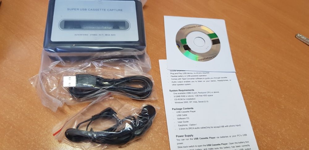 USB Кассетный плеер/кассетник/кассета для оцифровка записей TAPE