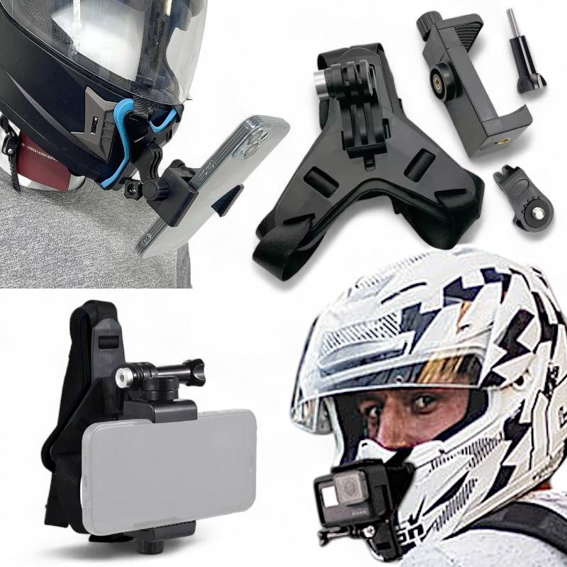 Кріплення для екшн камер GoPro Hero та смартфонів на мотошолом.