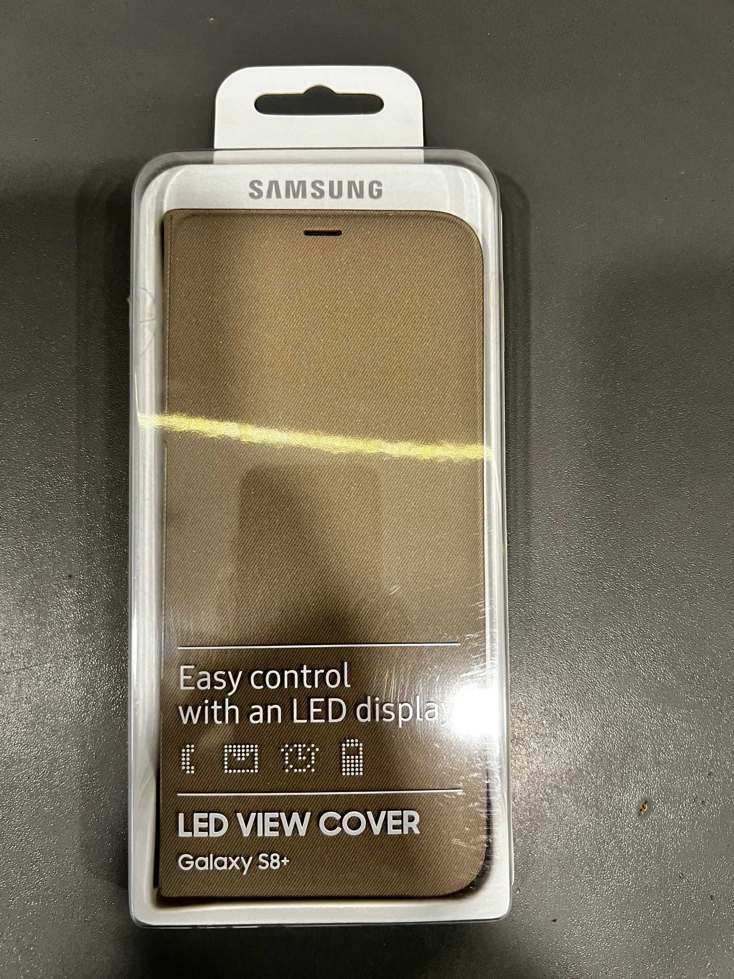 Oryginalne Etui Led View Cover Samsung S8 Plus SM-G955 Gold