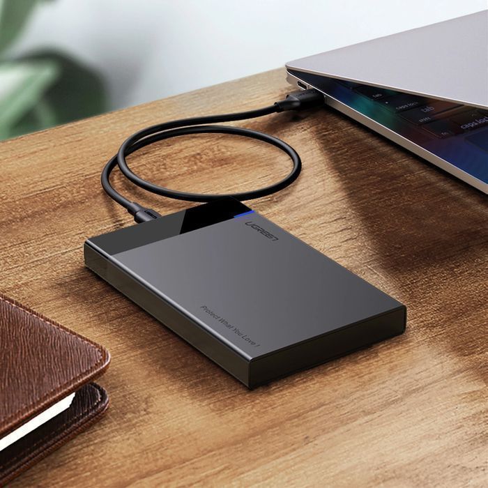 Ugreen adapter obudowa kieszeń na dysk SATA 2.5" 6TB USB-C 3.0 czarny