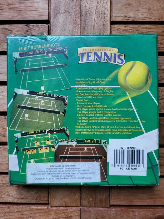 Jogo PC International Tennis Antigo Selado.