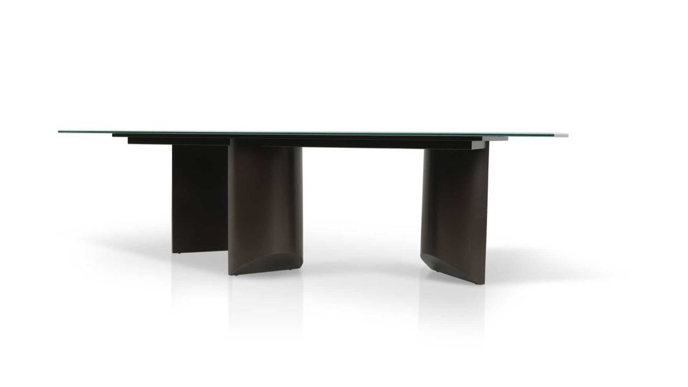 Stół ARENA blat ze spieku kwarcowego, podstawa brąz 280 cm x 110 cm