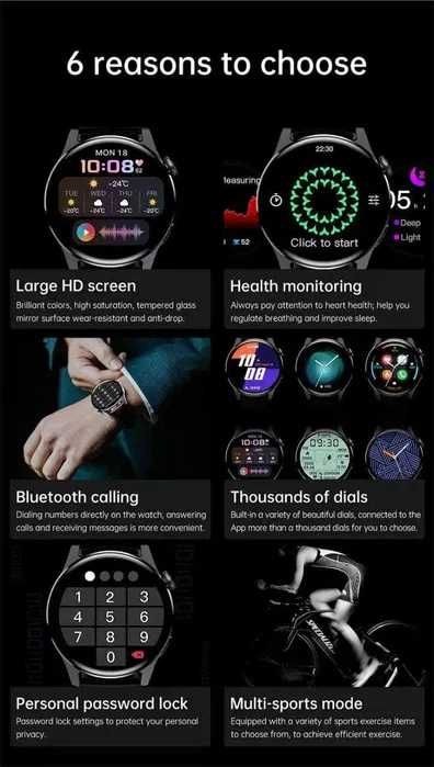 Huawei watch GT 3 мужские, женские, фитнес, smart-часы