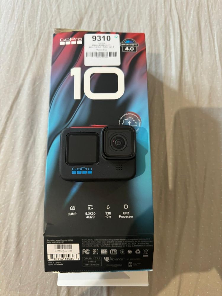 Action Cam GOPRO HERO 10 (5.3K - 23 MP - Wi-Fi e Bluetooth)