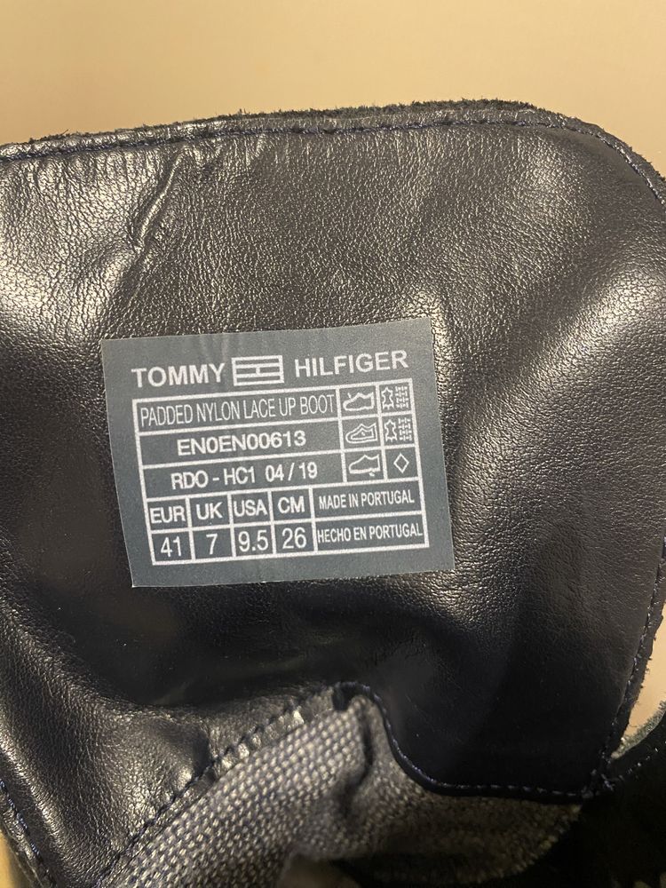 Ботинки TOMMY JEANS 41 cині замша