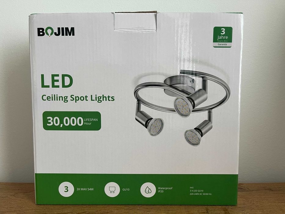 Lampa na 3 żarówki LED