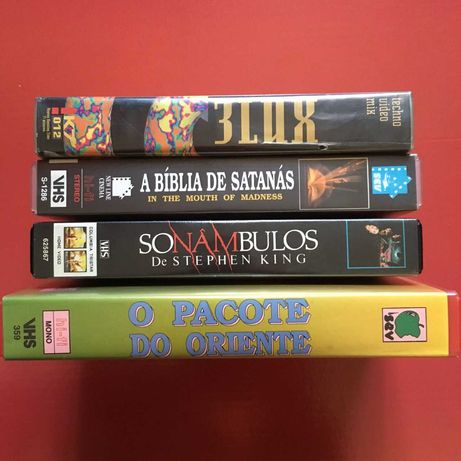 Cassetes VHS vídeo - 3LUX John Carpenter Stephen King