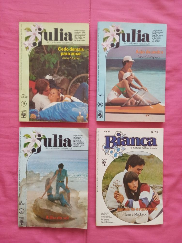 20 livro de Romances JÚLIA e BIANCA