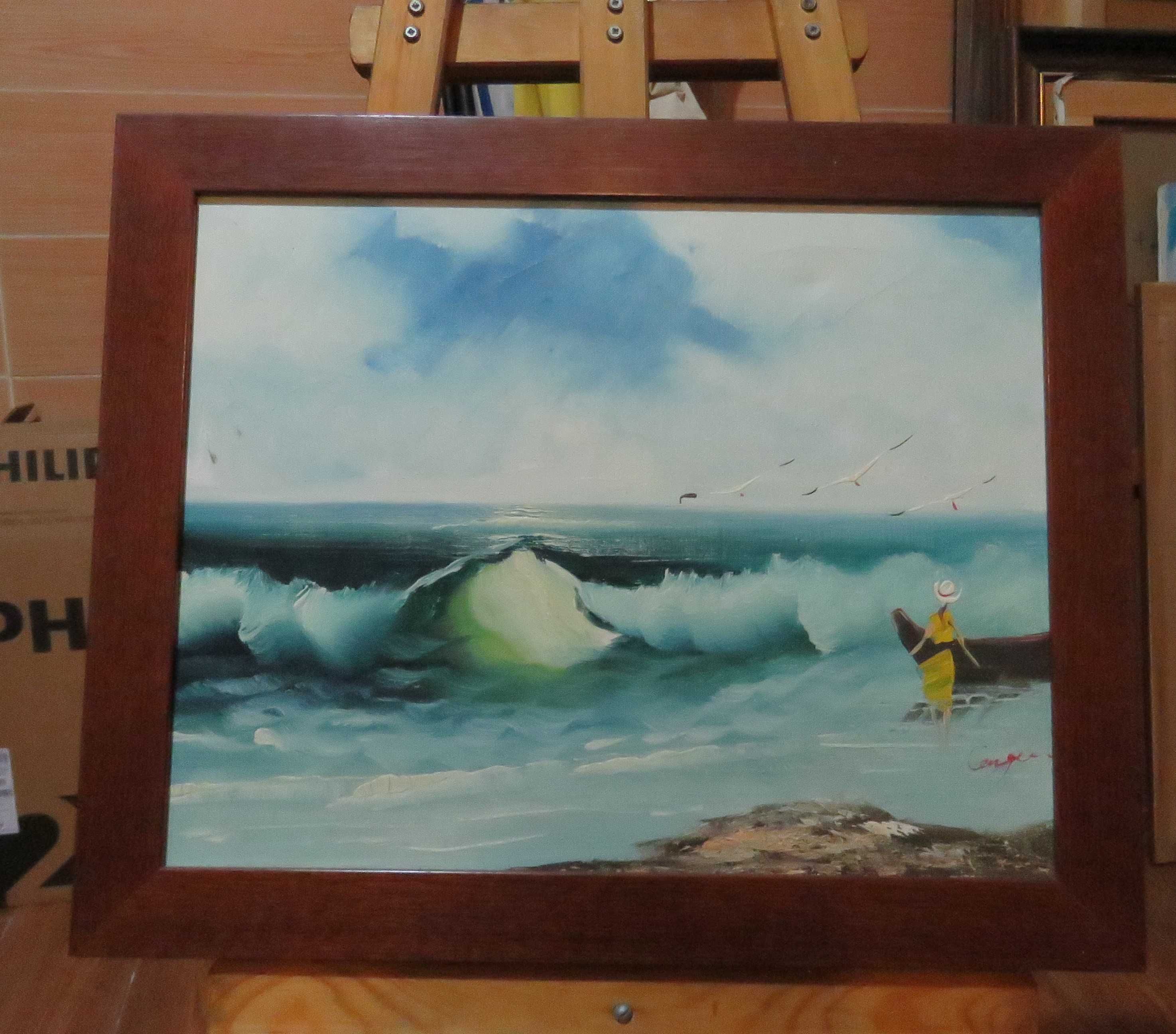 Pintura a óleo assinada