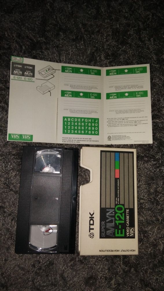 Kaseta VHS unikat TDK Super Avilyn 1980r. JAPAN