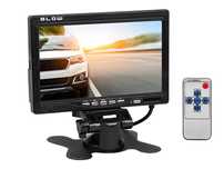 Wyświetlacz 7" LCD TFT  z 2 wejściami AV 12/24V do kamery cofania itp.